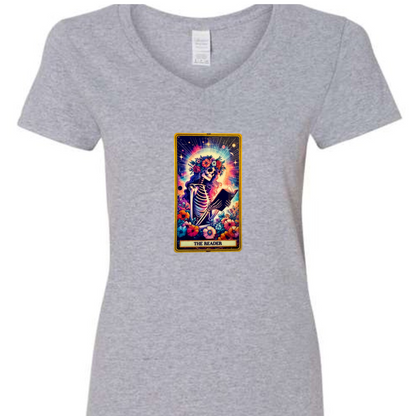 Tarot / Loteria Style T-shirt : The Reader (v2)