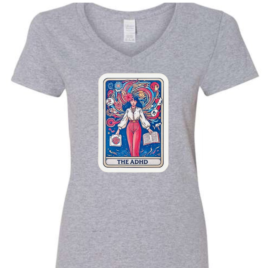 Tarot / Loteria Style T-shirt : The ADHD