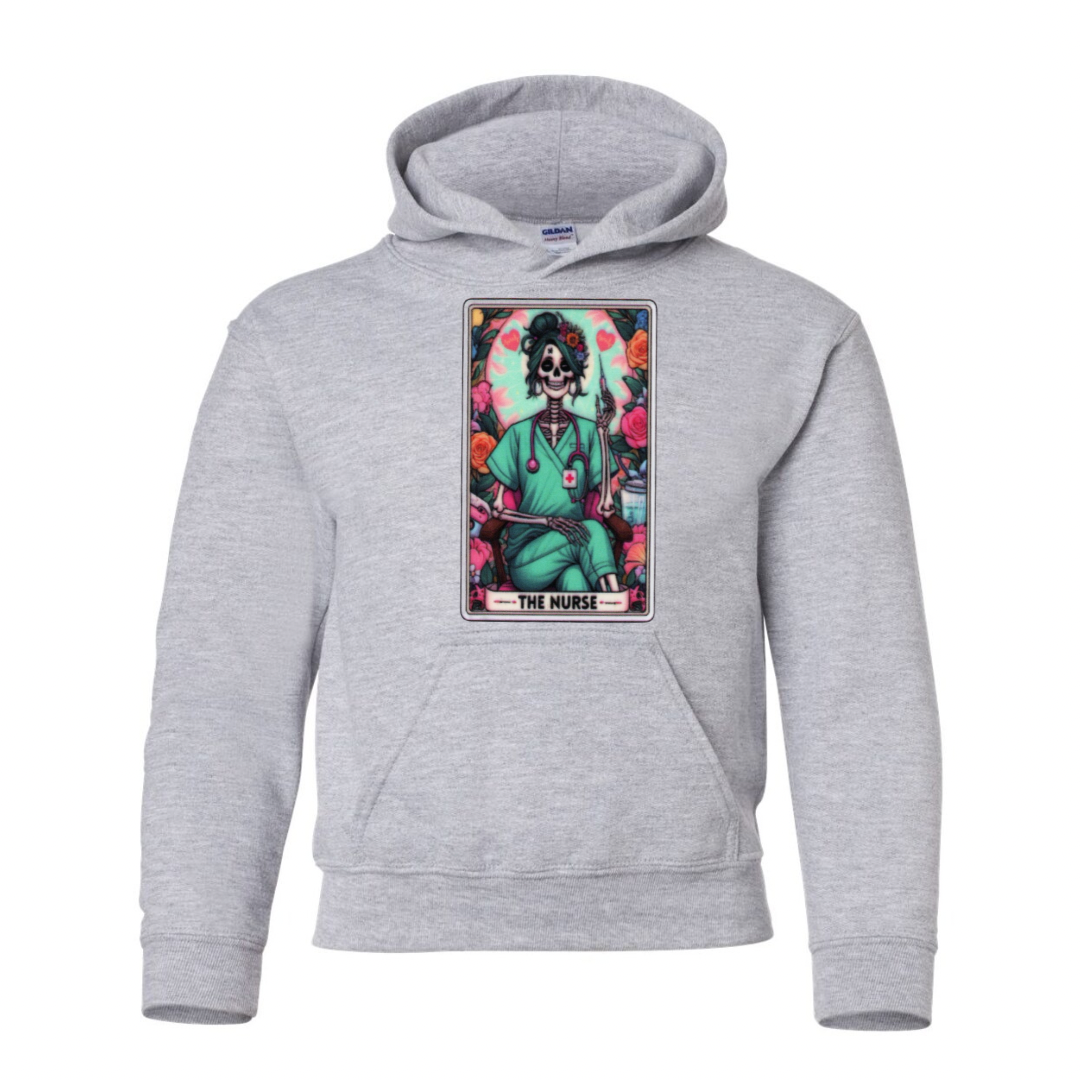 Tarot / Loteria Style Hoodie : The Nurse