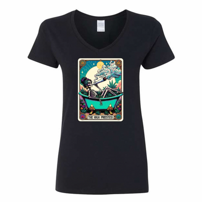 Tarot / Loteria Style T-shirt : The High Priestess