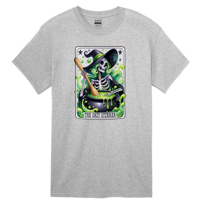 Tarot / Loteria Style T-shirt : The Shit Stirrer