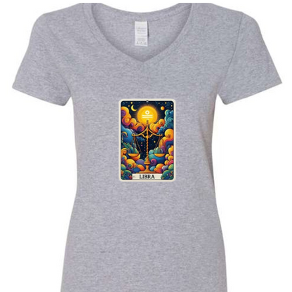 Zodiac Tarot  Style T-shirt : Libra