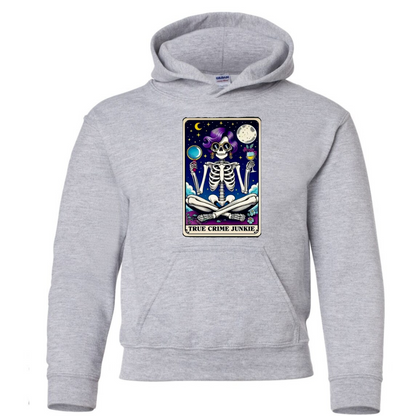 Tarot / Loteria Style Hoodie : True Crime Junkie