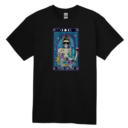 Tarot / Loteria Style T-shirt : The Mom (blue)