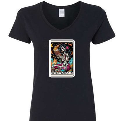 Tarot / Loteria Style T-shirt : The Spicy Book Club