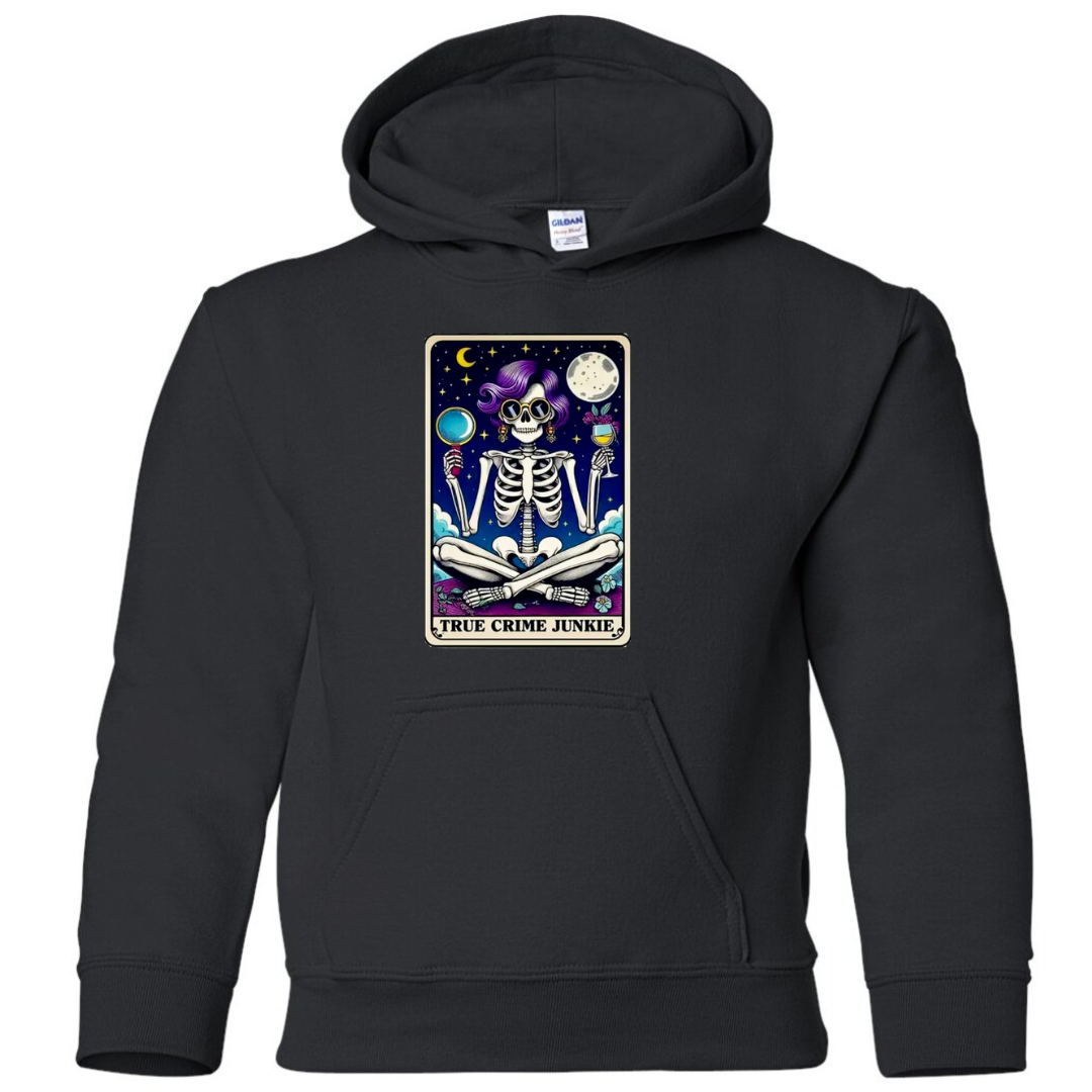 Tarot / Loteria Style Hoodie : True Crime Junkie