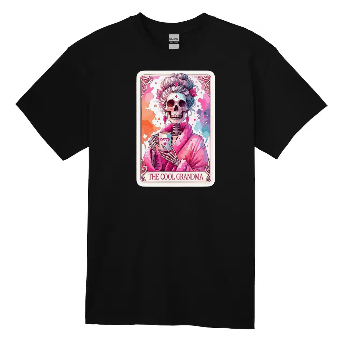 Tarot / Loteria Style T-shirt : The Cool Grandma