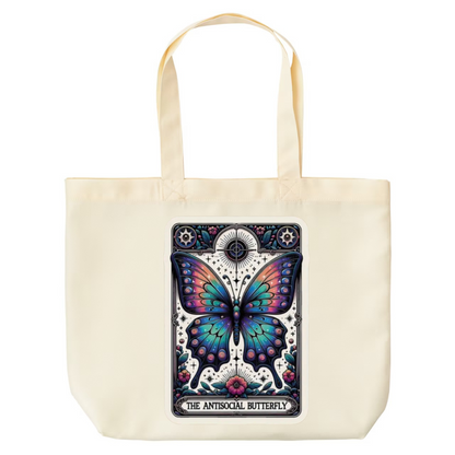 Tarot / Loteria Style Tote Bag : The Antisocial Butterfly