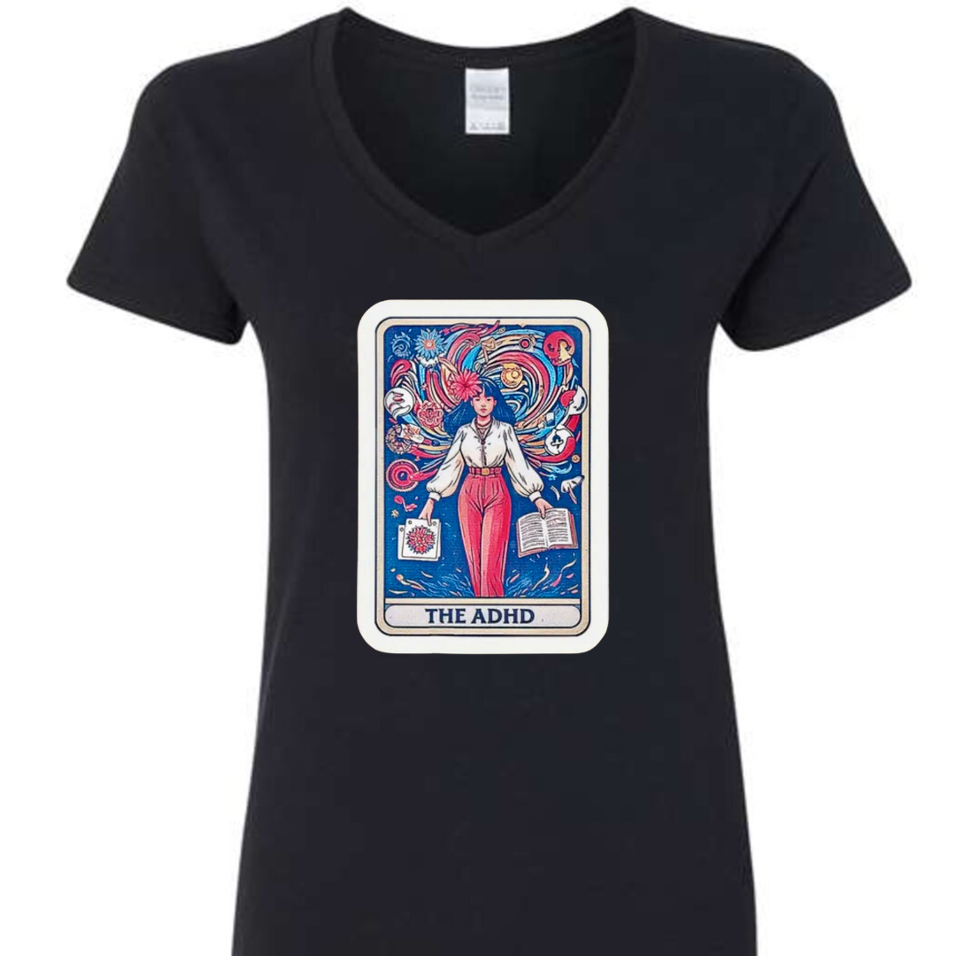 Tarot / Loteria Style T-shirt : The ADHD