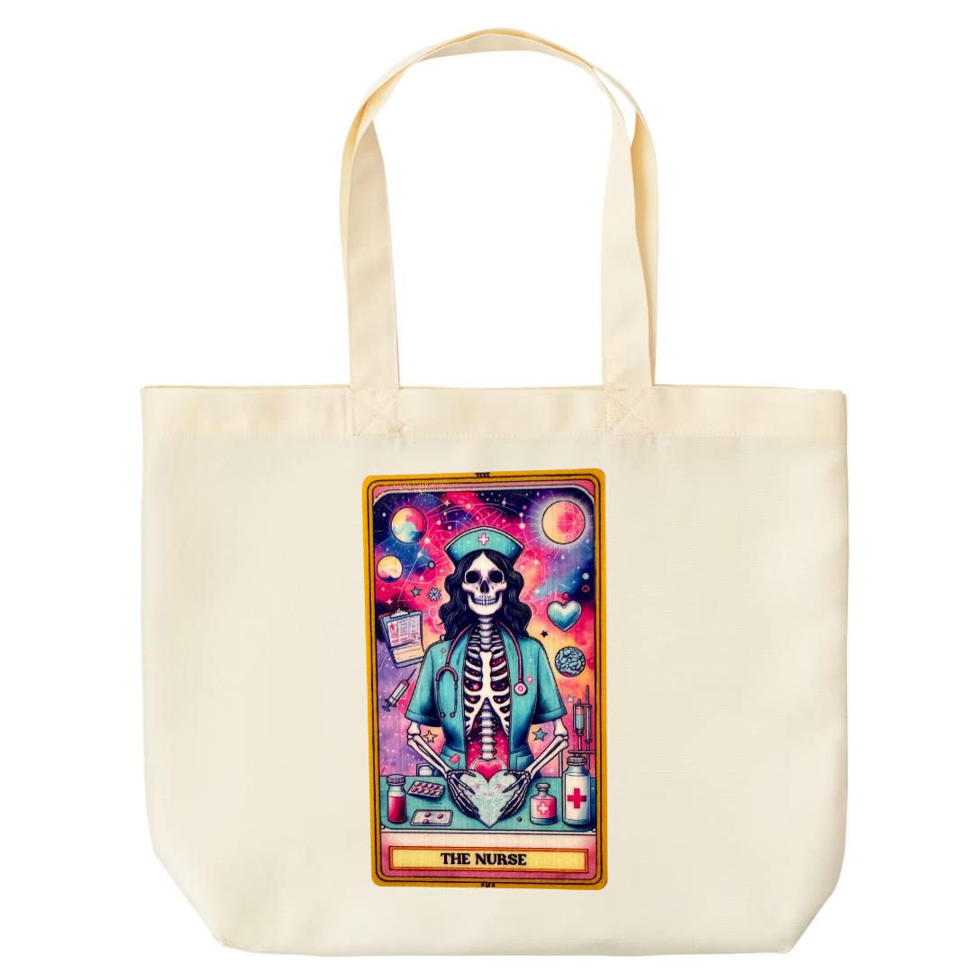 Tarot / Loteria Style Tote Bag : The Nurse (v2)