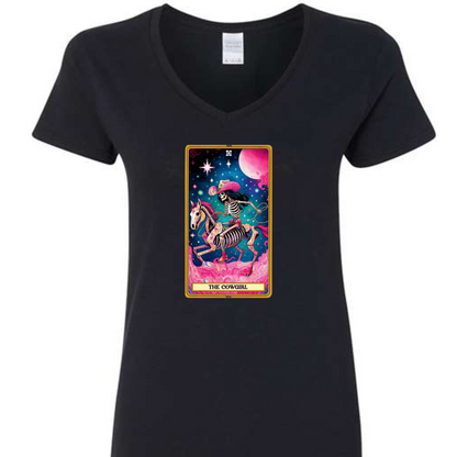 Tarot / Loteria Style T-shirt : The Cowgirl