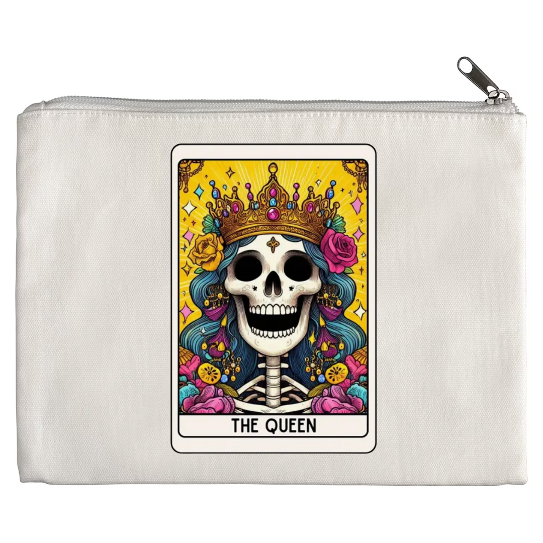 Tarot / Loteria Style Makeup Bag: The Queen