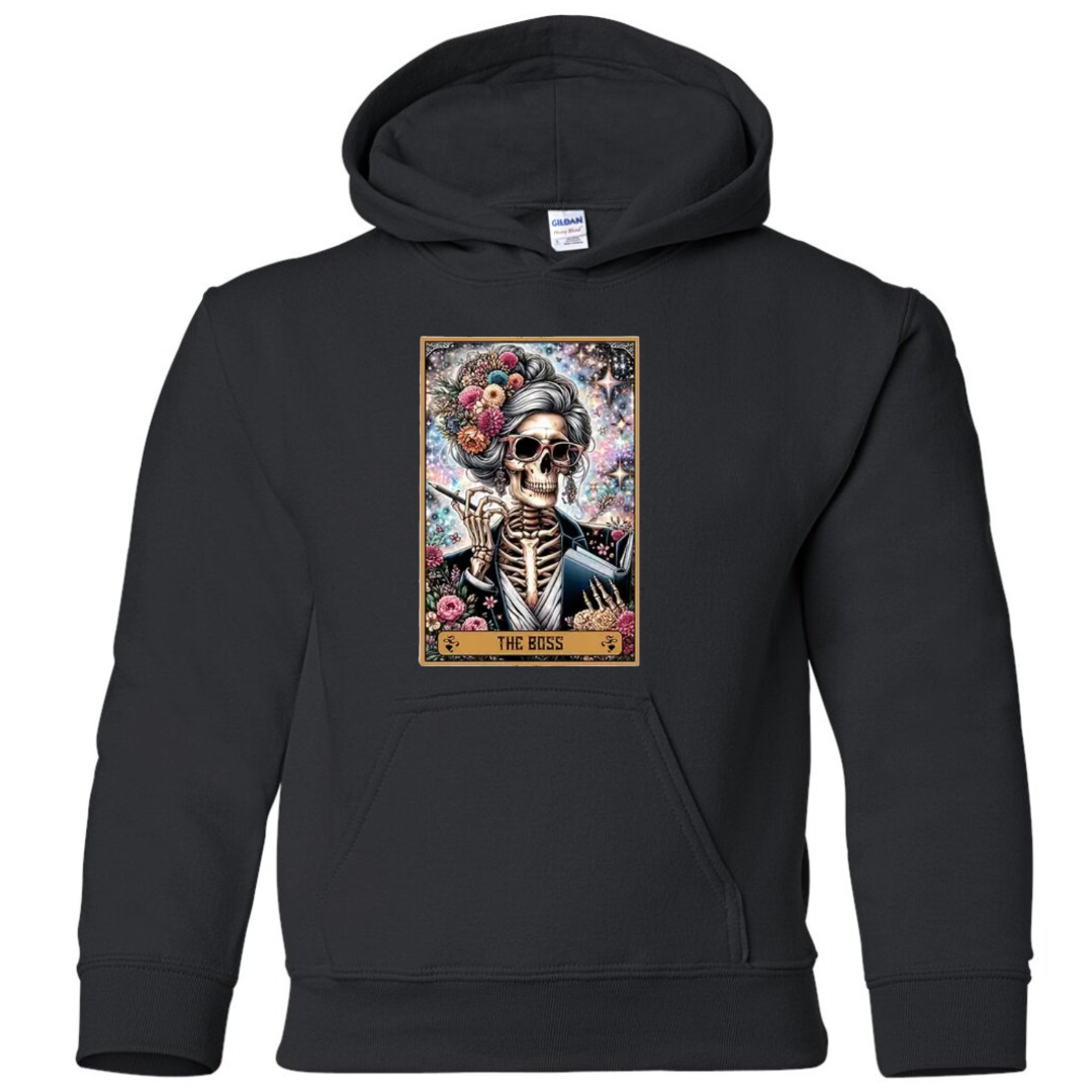 Tarot / Loteria Style Hoodie : The Boss