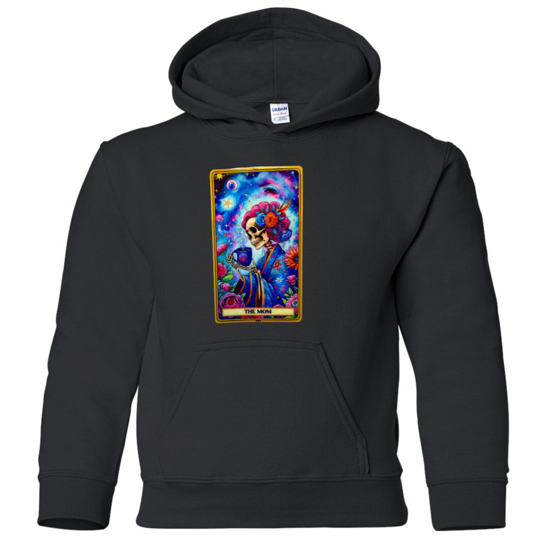 Tarot / Loteria Style Hoodie : The Mom (coffee)