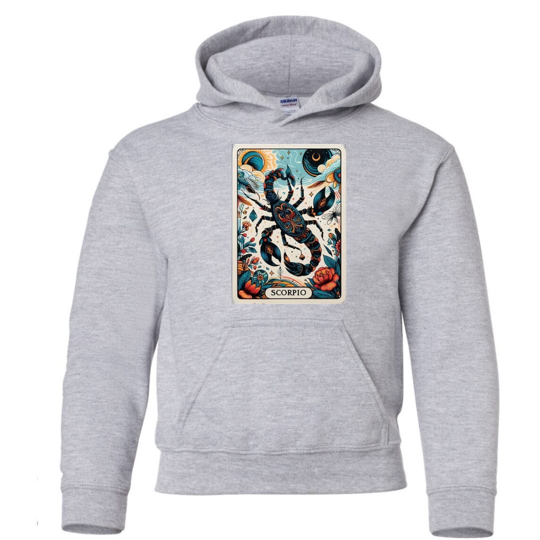 Zodiac Tarot Style Hoodie : Scorpio