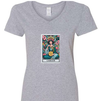 Zodiac Tarot  Style T-shirt : Cancer