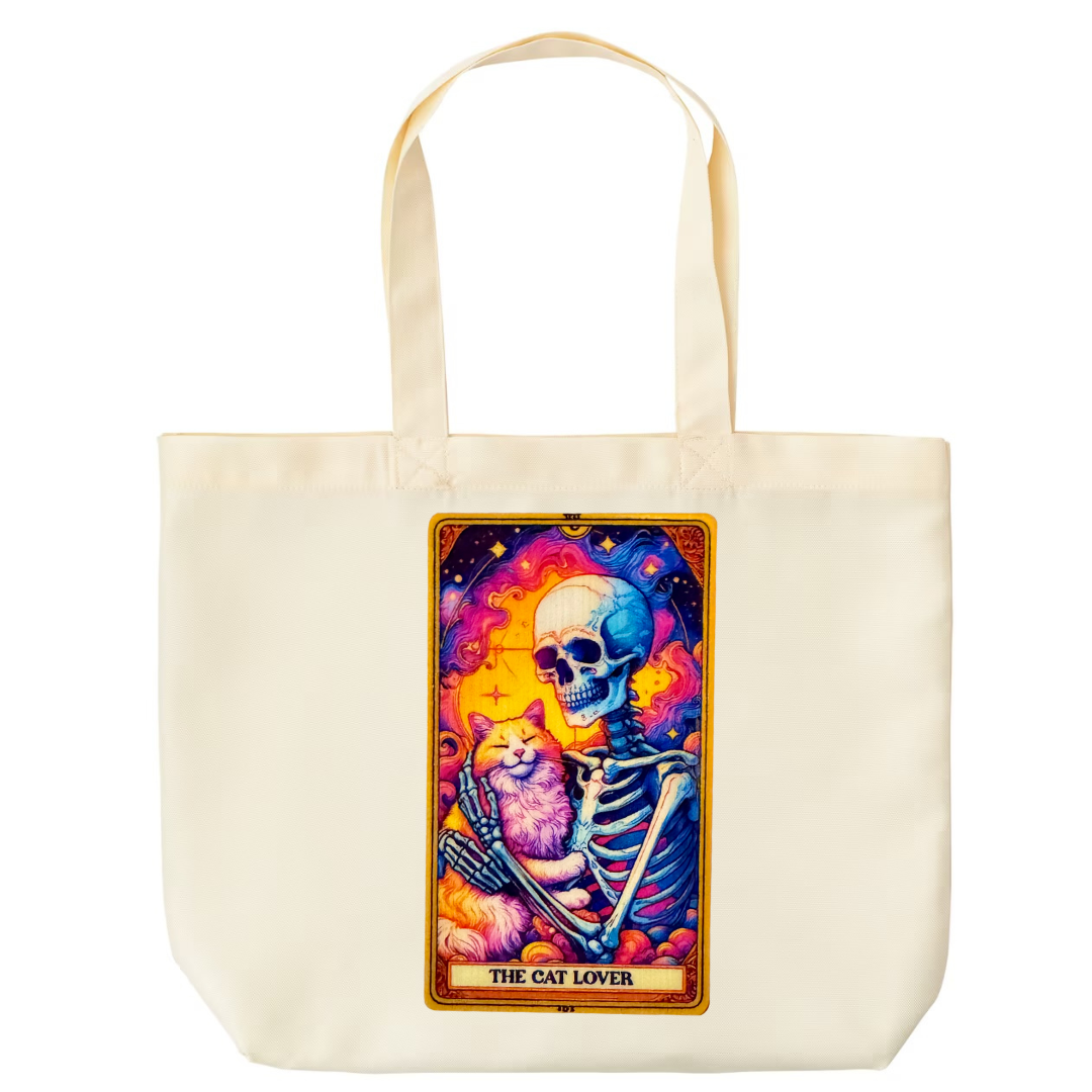 Tarot / Loteria Style Tote Bag : The Cat Lover