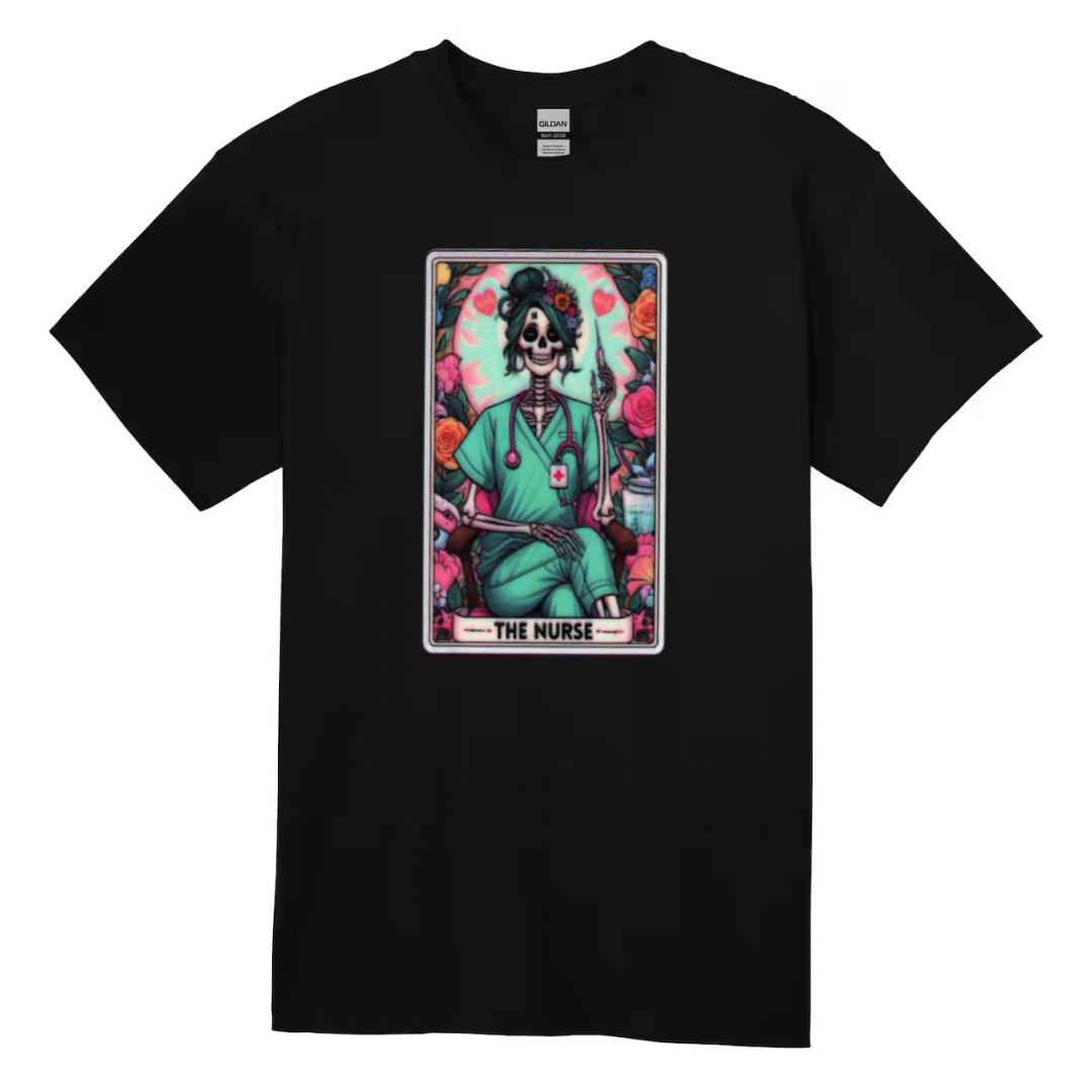 Tarot / Loteria Style T-shirt : The Nurse