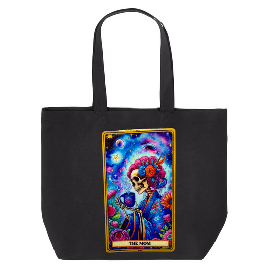 Tarot / Loteria Style Tote Bag : The Mom (coffee)