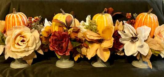 Autumn Pumpkin Floral Decor