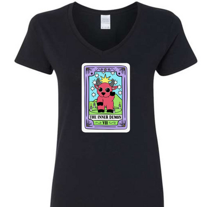 Tarot / Loteria Style T-shirt : The Inner Demon