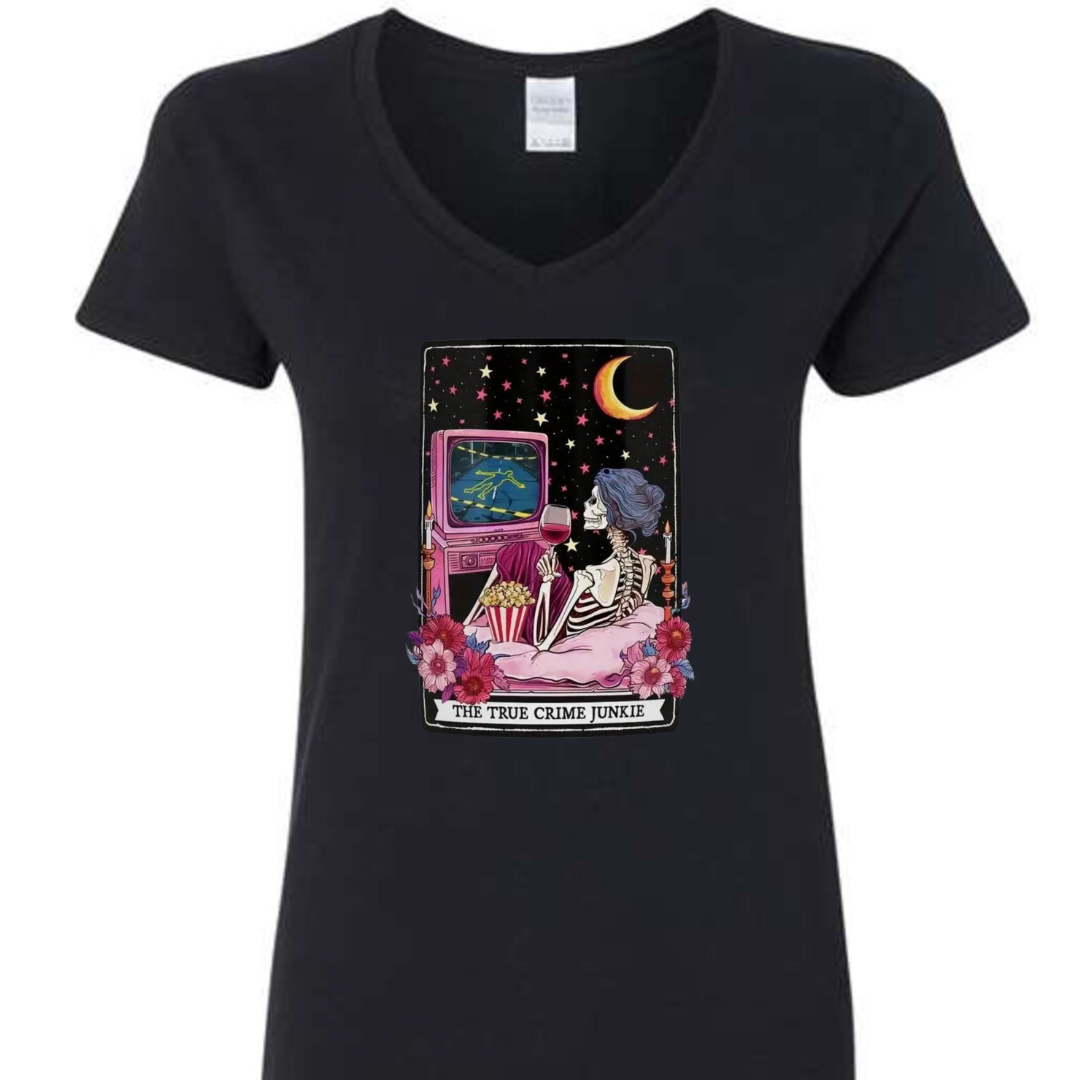 Tarot / Loteria Style T-shirt : The True Crime Junkie