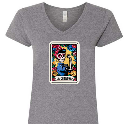 Tarot / Loteria Style T-shirt : La Chingona (v2)