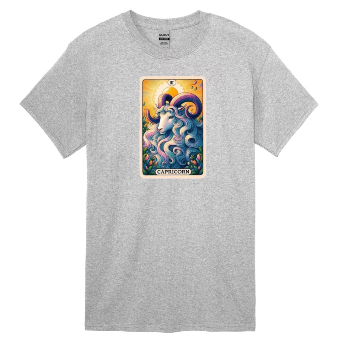 Zodiac Tarot  Style T-shirt : Capricorn