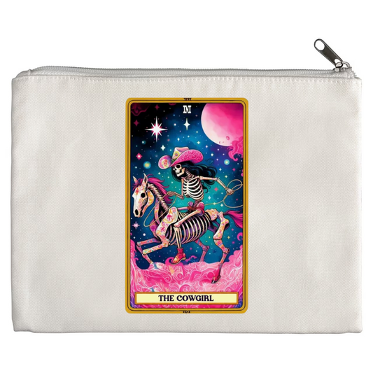 Tarot / Loteria Style Makeup Bag: The Cowgirl