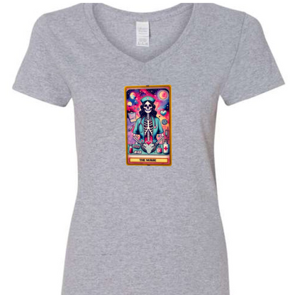 Tarot / Loteria Style T-shirt : The Nurse (v2)