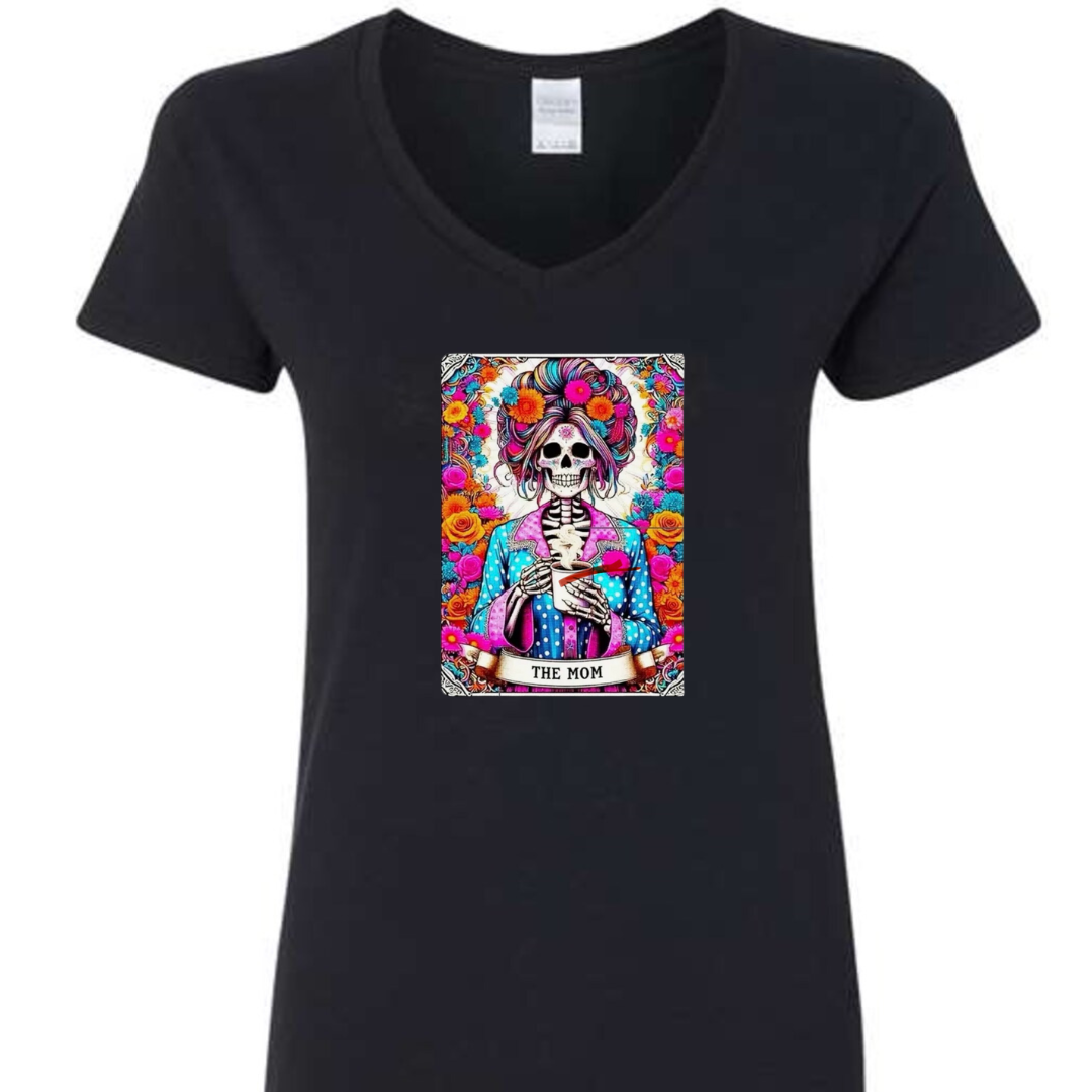 Tarot / Loteria Style T-shirt : The Mom (floral)