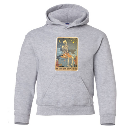 Tarot / Loteria Style Hoodie : The Emotional Dumpster Fire