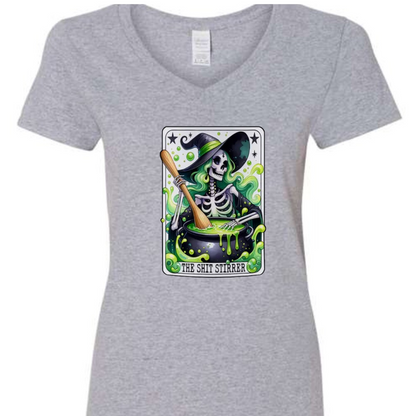 Tarot / Loteria Style T-shirt : The Shit Stirrer