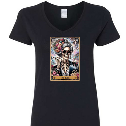 Tarot / Loteria Style T-shirt : The Boss