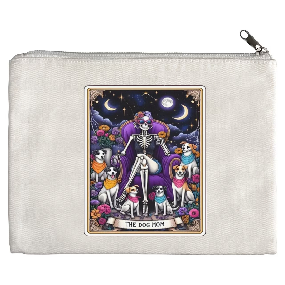 Tarot / Loteria Style Makeup Bag: The Dog Mom