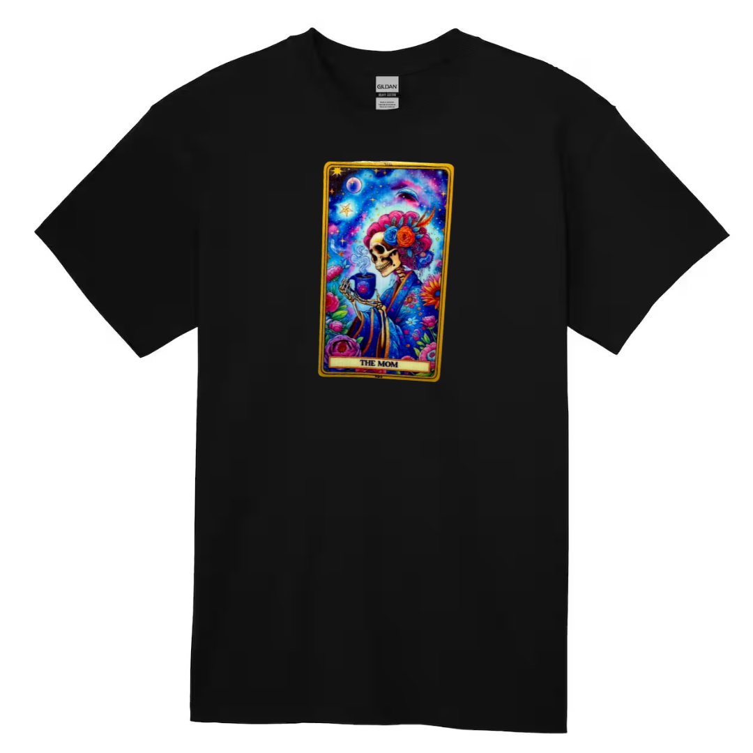 Tarot / Loteria Style T-shirt : The Mom (coffee)