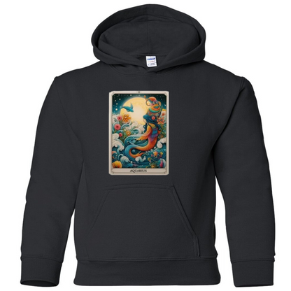 Zodiac Tarot Style Hoodie : Aquarius