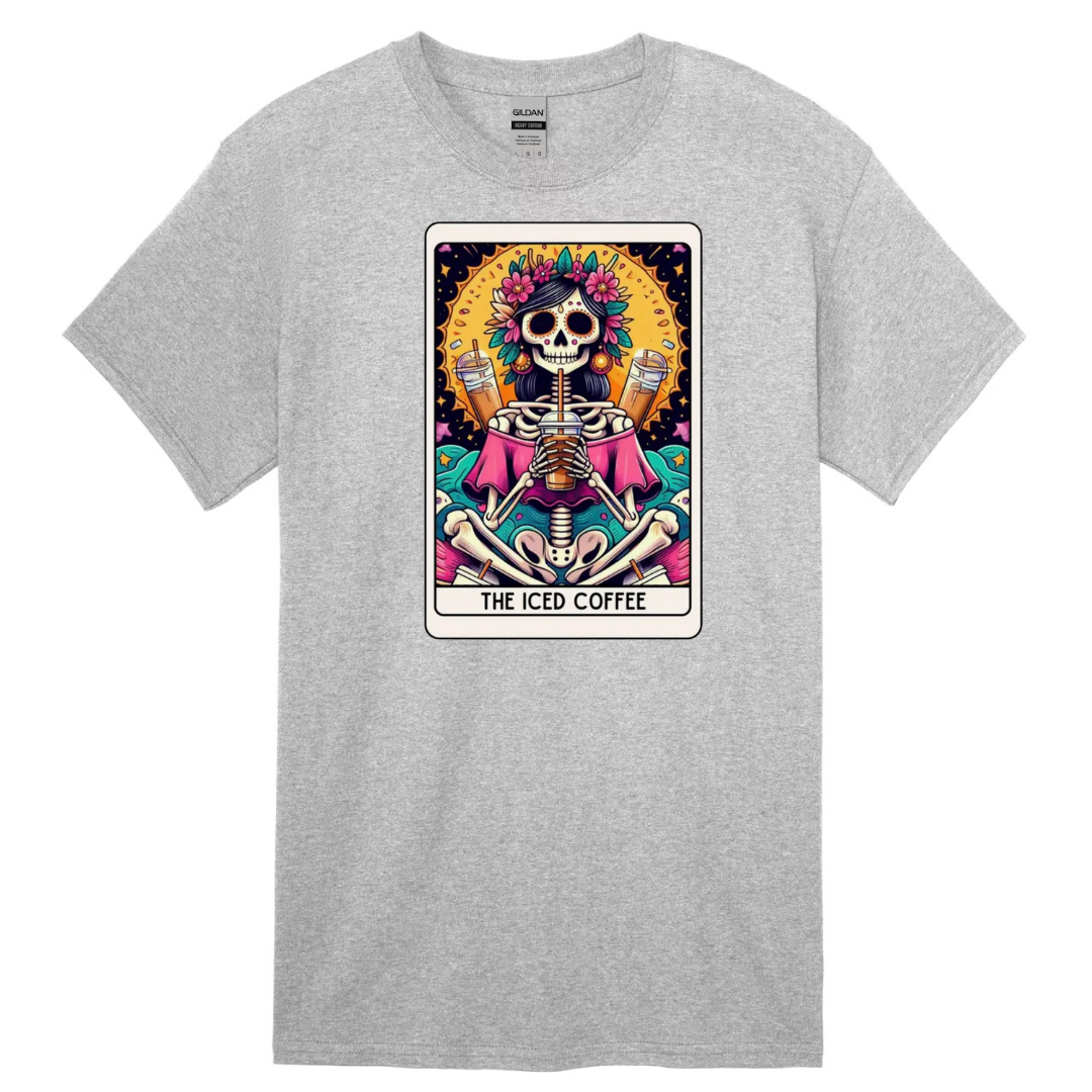 Tarot / Loteria Style T-shirt : The Iced Coffee