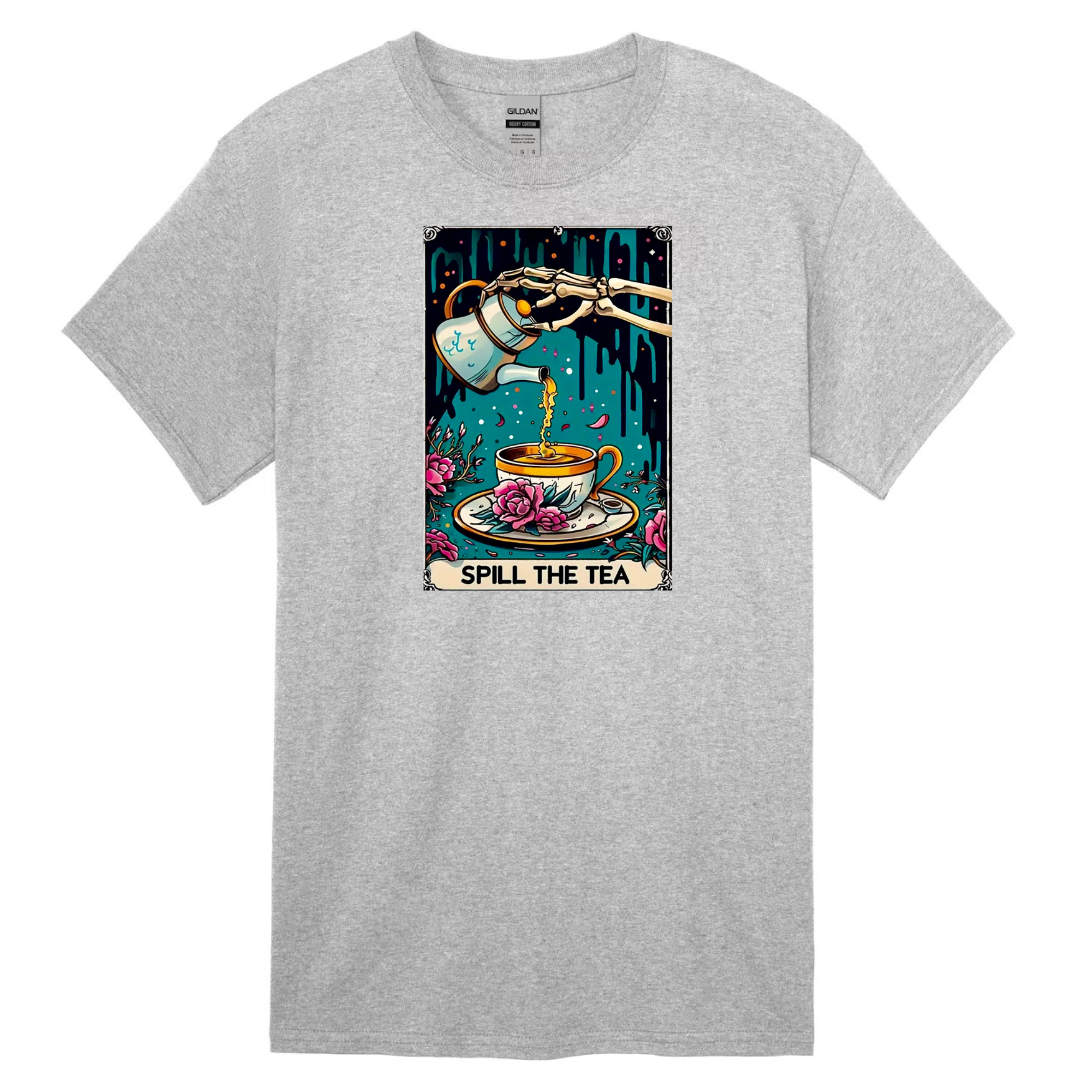 Tarot / Loteria Style T-shirt : Spill The Tea