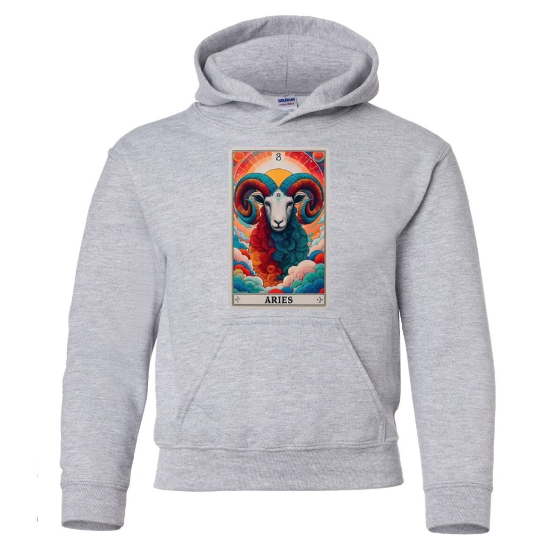 Zodiac Tarot Style Hoodie : Aries