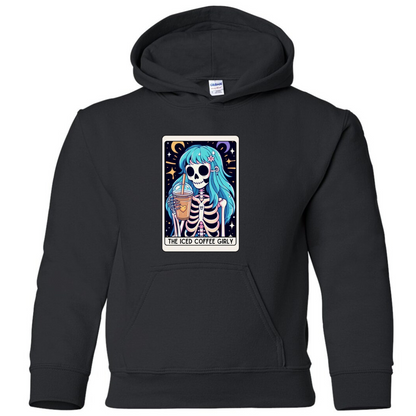 Tarot / Loteria Style Hoodie : The Iced Coffee Girly