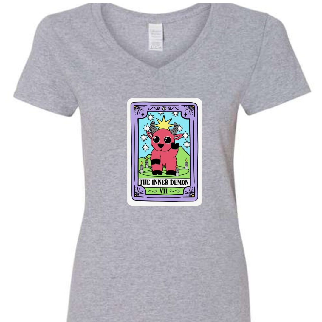 Tarot / Loteria Style T-shirt : The Inner Demon