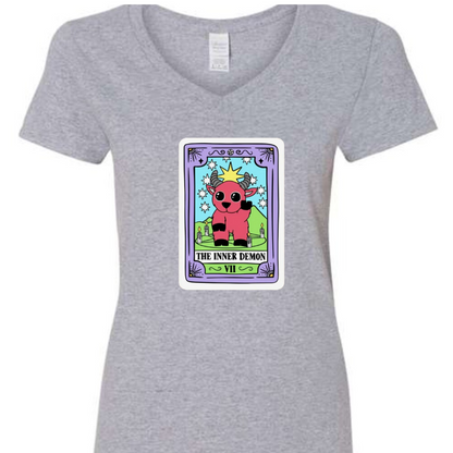 Tarot / Loteria Style T-shirt : The Inner Demon