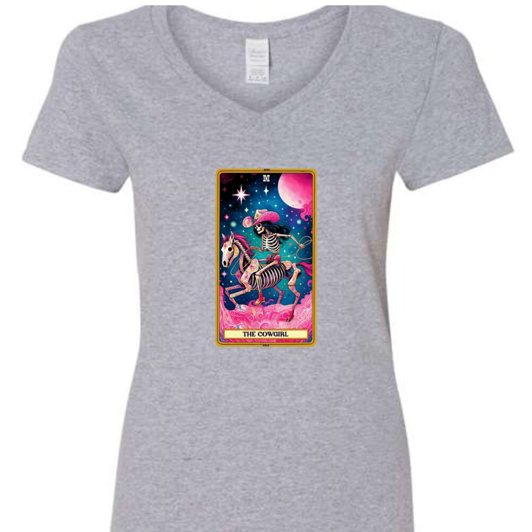 Tarot / Loteria Style T-shirt : The Cowgirl