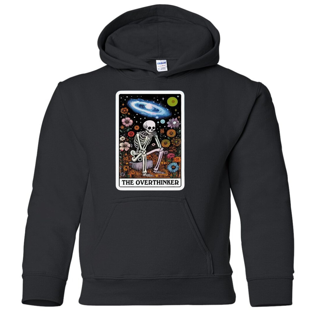 Tarot / Loteria Style Hoodie : The Overthinker