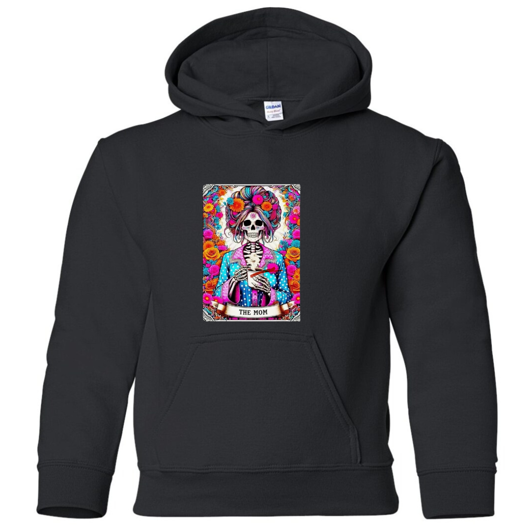 Tarot / Loteria Style Hoodie : The Mom (floral)