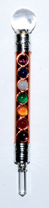 Copper 7 Chakra Healing Wand